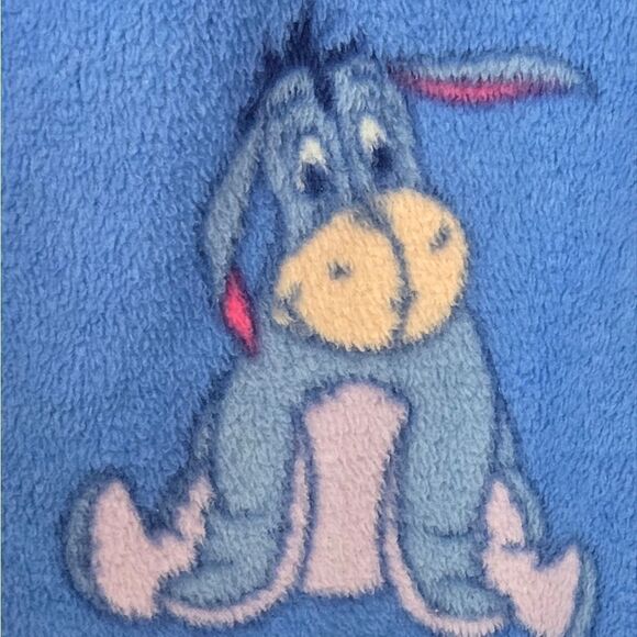 Eeyore Adult Onesie Fleece Pajama Disney Winnie the Pooh Jumpsuit Footie PJ 1pc - Picture 3 of 10